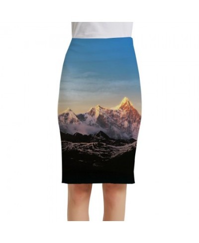 Landscape Skirts Women Day Spring 3d Skirt Scenery Sundresses Daybreak Sexy Ladies Skirts Womens summer Casual $26.81 - Skirts