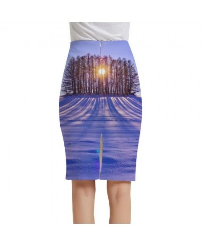 Landscape Skirts Women Day Spring 3d Skirt Scenery Sundresses Daybreak Sexy Ladies Skirts Womens summer Casual $26.81 - Skirts