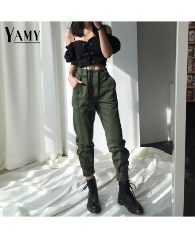 High waist pants camouflage loose joggers women army harem camo pants streetwear punk black cargo pants women capris trousers...