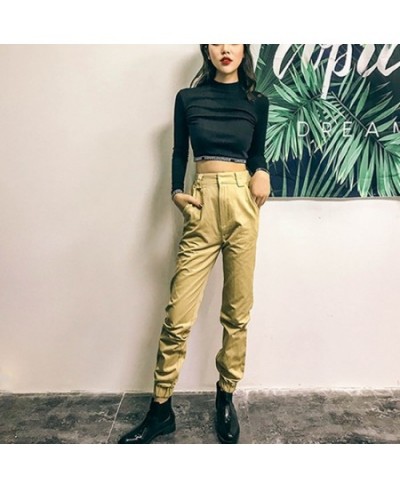 High waist pants camouflage loose joggers women army harem camo pants streetwear punk black cargo pants women capris trousers...