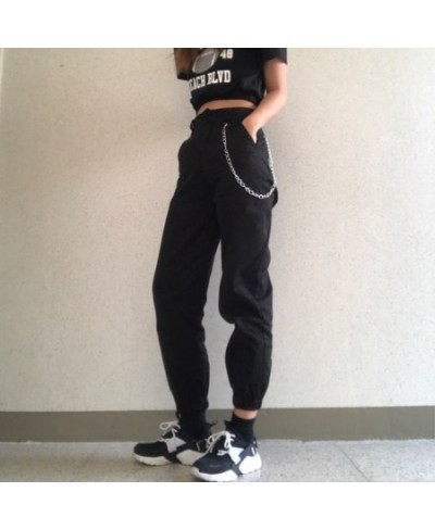 High waist pants camouflage loose joggers women army harem camo pants streetwear punk black cargo pants women capris trousers...