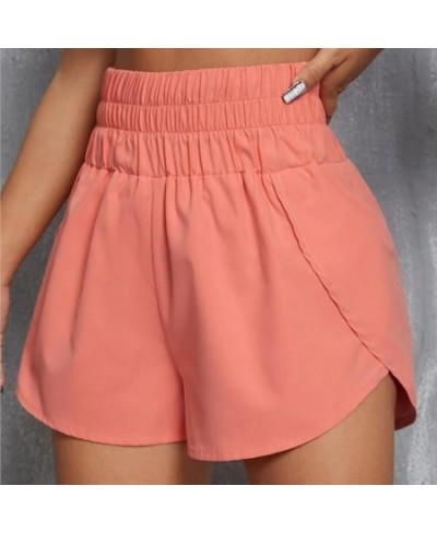 Women Sports Shorts Solid Color Loose Summer Woman High Waist Split Comfortable Sports Shorts Workout Daily Clothes Fitness $...