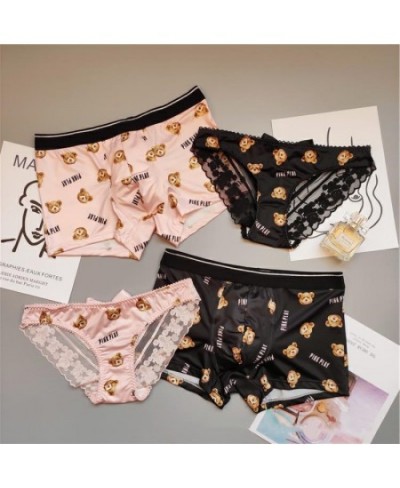 Lovely Couple Panties Men's Boxers Women's Underwear Love's Underpants Sexy Lace Panties Women Low Waist Print Briefs Male $1...