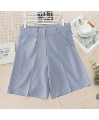 Women's Summer Shorts 2023 Wide Leg Casual High Waisted Office Long Oversize Shorts White Loose Knee-length Shorts for Women ...