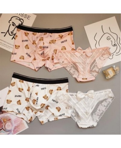 Lovely Couple Panties Men's Boxers Women's Underwear Love's Underpants Sexy Lace Panties Women Low Waist Print Briefs Male $1...