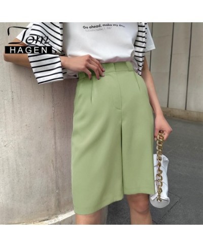 Women's Summer Shorts 2023 Wide Leg Casual High Waisted Office Long Oversize Shorts White Loose Knee-length Shorts for Women ...