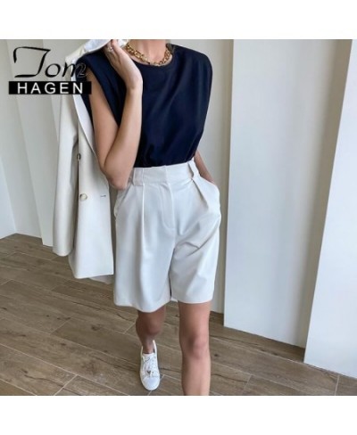 Women's Summer Shorts 2023 Wide Leg Casual High Waisted Office Long Oversize Shorts White Loose Knee-length Shorts for Women ...