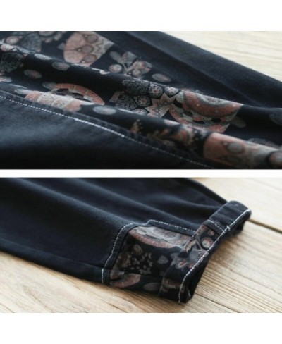 High Waist Women Patchwork Floral Harem Jeans Woman Clothing Casual Femme Denim Pants Ladies Fashion Trousers 2023 $45.88 - J...