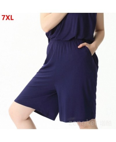 Women's Amoi sweat-absorbent plus size casual loose elastic cotton shorts home pants home pajama pants women 7XL 6XL $29.27 -...