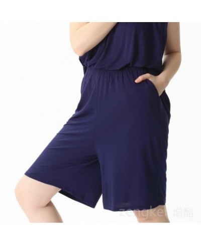 Women's Amoi sweat-absorbent plus size casual loose elastic cotton shorts home pants home pajama pants women 7XL 6XL $29.27 -...