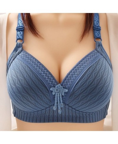 Large Size Bras for Women's Rimless Bra Thin Adjustable Bralette Lady Underwear Lace Sexy Breathable Gather Wire Free Brassie...