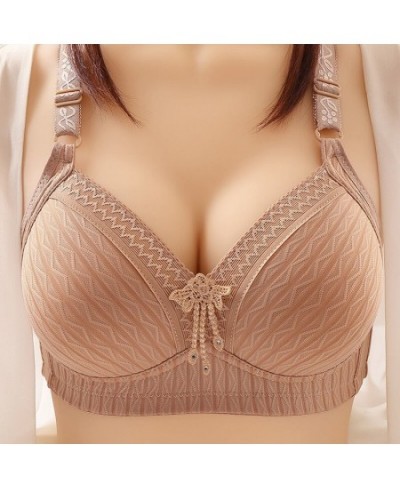 Large Size Bras for Women's Rimless Bra Thin Adjustable Bralette Lady Underwear Lace Sexy Breathable Gather Wire Free Brassie...