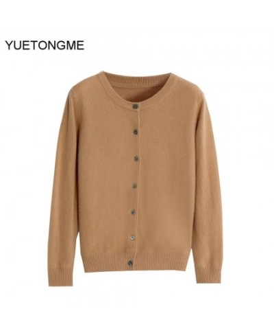 Black khaki white Women Cardigans 2022 Fashion Slim Ladies Knitted Sweater Top Long Sleeve Buttons Sweater $34.92 - Sweaters