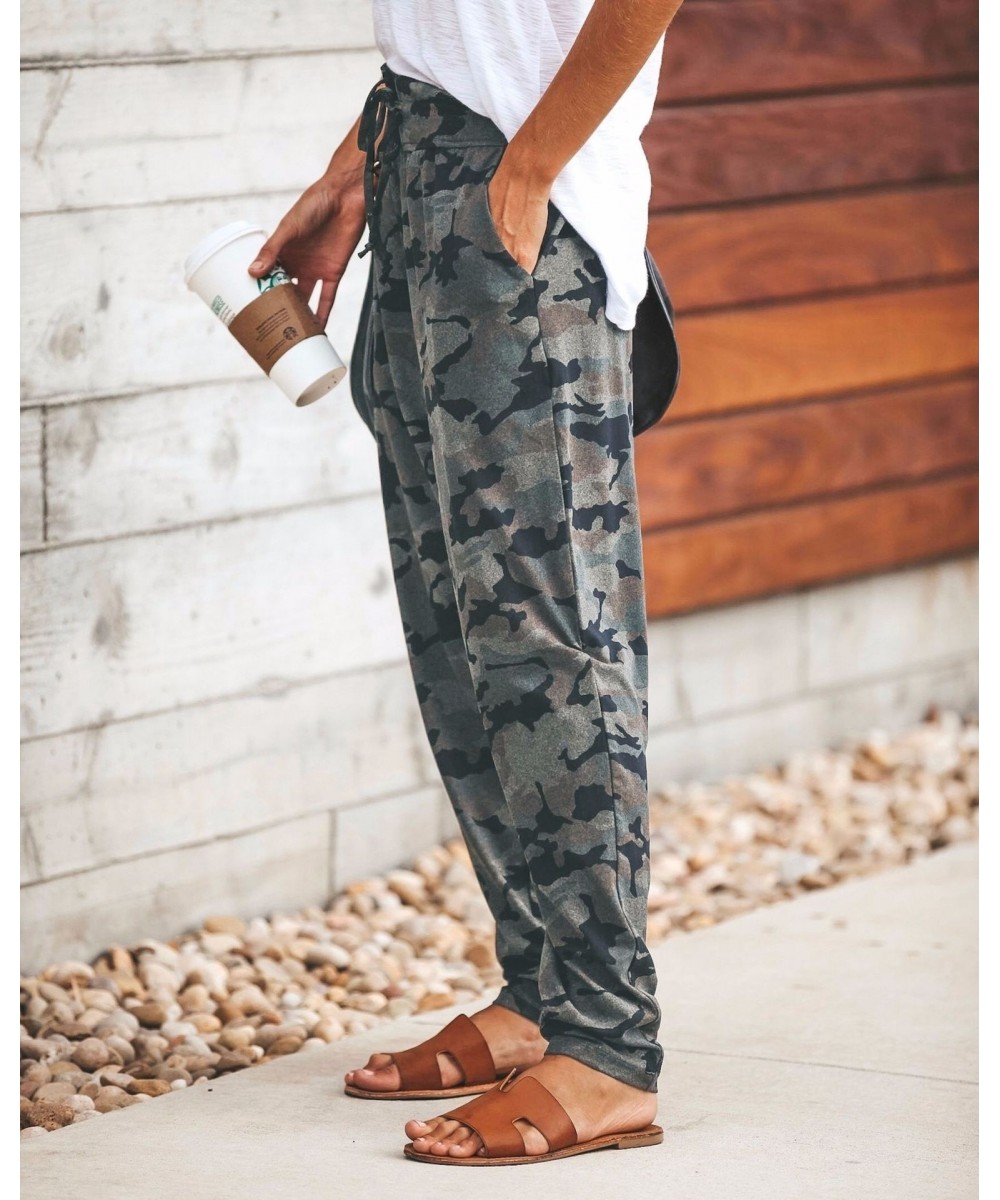 2023 new Camouflage Printed Harem Trousers Long Pants Autumn Fashion Pants Summer Women Fashion Loose Casual Pants XS-5XL $28...