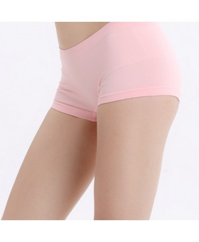 Seamless Boxers Panties Underwear Sexy Women Low Waist Solid Color Breathable Boyshorts Comfortable Female Shorts Sport Brief...