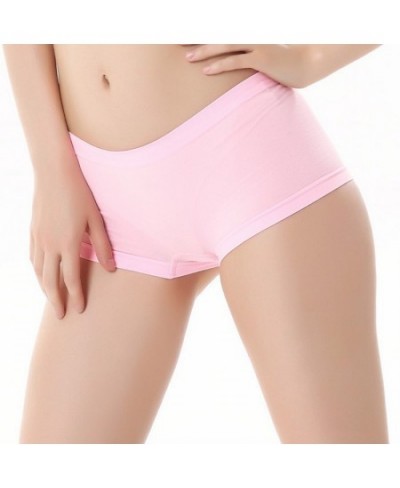 Seamless Boxers Panties Underwear Sexy Women Low Waist Solid Color Breathable Boyshorts Comfortable Female Shorts Sport Brief...