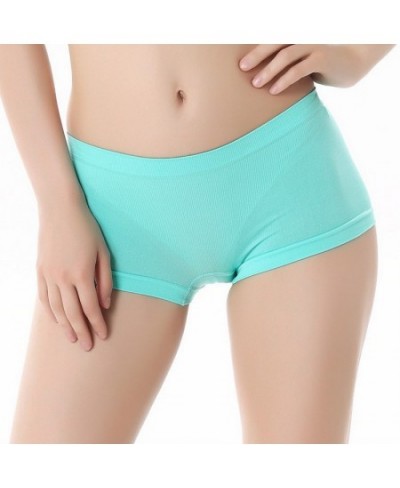 Seamless Boxers Panties Underwear Sexy Women Low Waist Solid Color Breathable Boyshorts Comfortable Female Shorts Sport Brief...