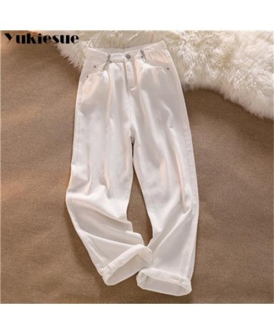 2022 womens fashion high waist green pink white Women's Wide leg jeans baggy woman denim capris Pants jean mom jeans trousers...