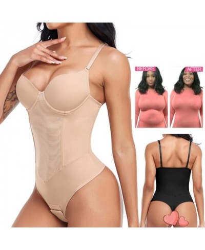 Full Body Shaper Thongs Bodysuits for Women Waist Trainer Tummy Control Camisole Underwear Flat Belly Underbust Corset $32.54...