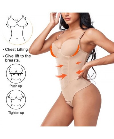 Full Body Shaper Thongs Bodysuits for Women Waist Trainer Tummy Control Camisole Underwear Flat Belly Underbust Corset $32.54...