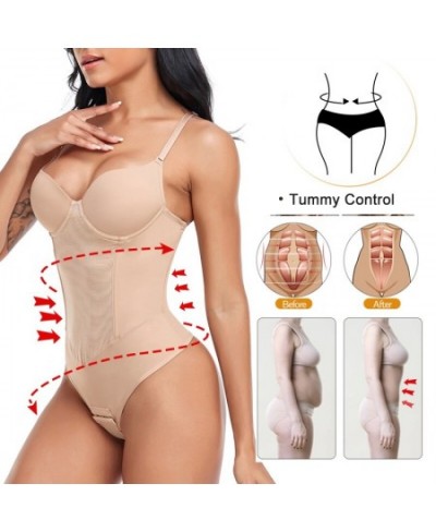 Full Body Shaper Thongs Bodysuits for Women Waist Trainer Tummy Control Camisole Underwear Flat Belly Underbust Corset $32.54...