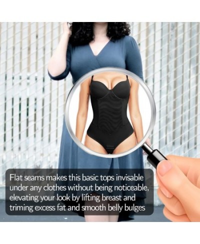 Full Body Shaper Thongs Bodysuits for Women Waist Trainer Tummy Control Camisole Underwear Flat Belly Underbust Corset $32.54...