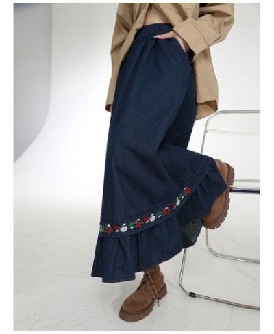 Plus Size Autumn Winter Corduroy Skirt Women Literature Vintage Midi Long Skirts Female Elastic High Waist A-line Pleated Ski...