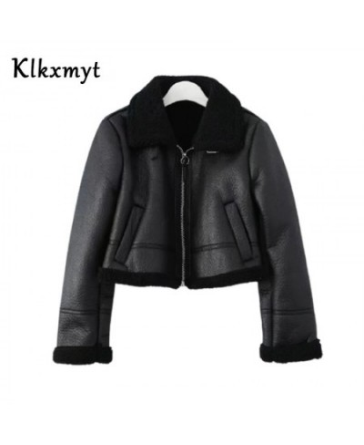 New Fashion Women Faux Leather Fur Jacket Winter Warm Coat Street Comfortable Personalized Female Outwear Tops $84.37 - Jacke...