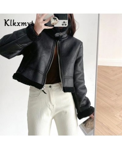 New Fashion Women Faux Leather Fur Jacket Winter Warm Coat Street Comfortable Personalized Female Outwear Tops $84.37 - Jacke...