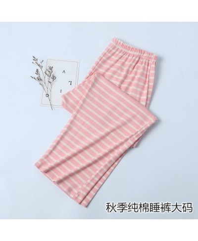 Plus size 5xl 120kg pure Cotton home pants women sleep bottoms loose sweet pajamas Trousers women sleepwear pants $40.48 - Sl...