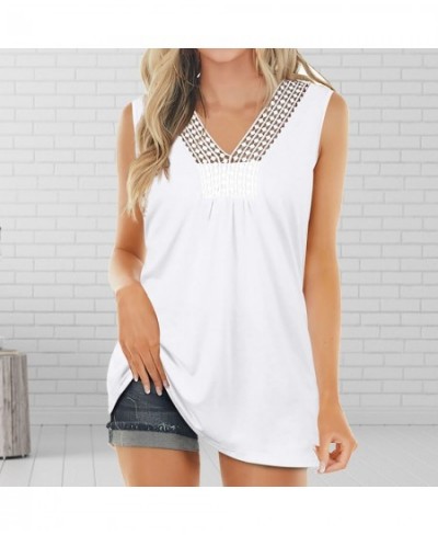 2022 Black Summer Vest Camisole Sleeveless Lace Crochet Women Sexy Vest for Party Casual Slim Lady Top Camisole Women's $24.9...