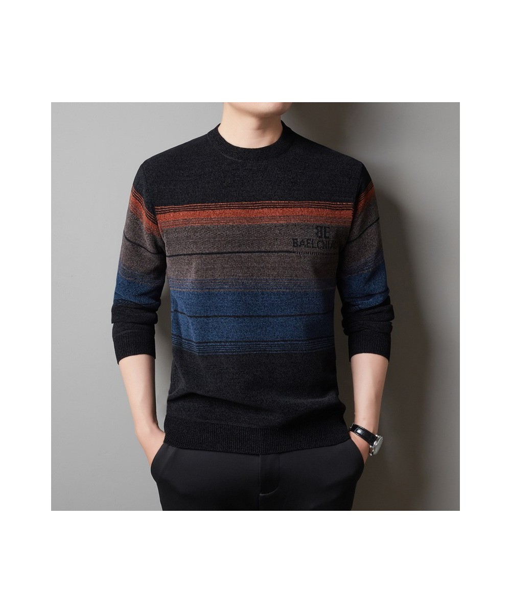 Sweater Men Clothes Winter Fashion Thickened Chenille O-Neck Mens Sweater Warm Fleece Regular Fit Casual Pullovers $37.91 - S...