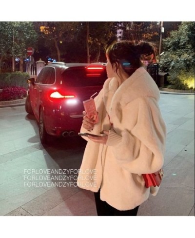 Jacket Women Faux Fur Coat Women's Hooded Coat Winter Imitation Fur Veste Femme $87.42 - Jackets & Coats