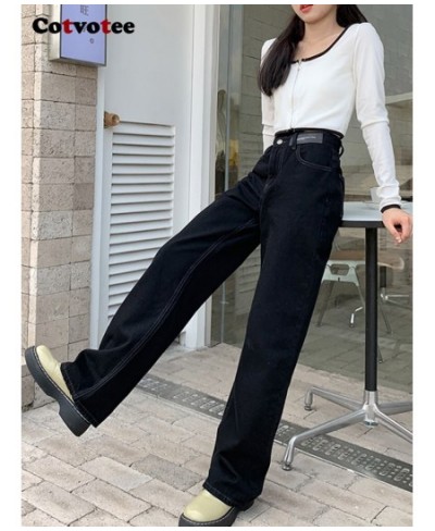 Black Jeans for Women 2022 New Fashion Chic Boyfriend Jeans Vintage Streetwear Washed Straight Full Length Y2k Pants $56.06 -...