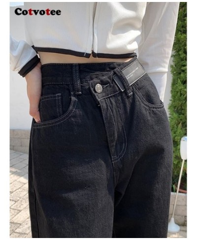 Black Jeans for Women 2022 New Fashion Chic Boyfriend Jeans Vintage Streetwear Washed Straight Full Length Y2k Pants $56.06 -...