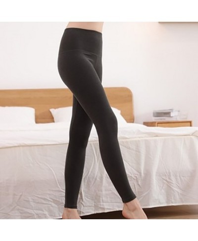 Women's Thermal Pants High Waist Silk Kneepers With Thickened Underwear Thermal Long Johns Bottom Heating Cotton Pants $34.01...