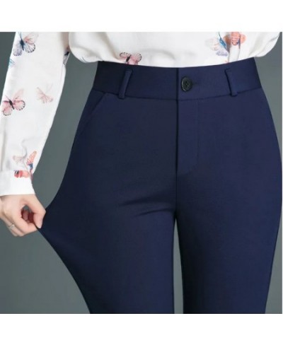 Oversized 4XL Casual High Waist Pencil Pants Korean Slim Spodnie Spring Fall Women Office Pantalones Basic OL Trousers $32.44...