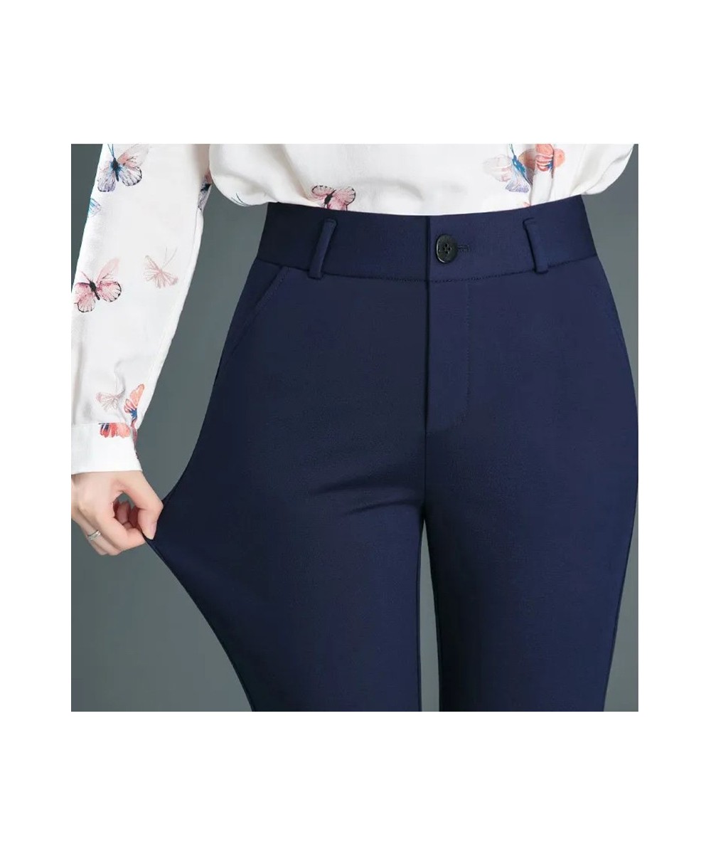 Oversized 4XL Casual High Waist Pencil Pants Korean Slim Spodnie Spring Fall Women Office Pantalones Basic OL Trousers $32.44...