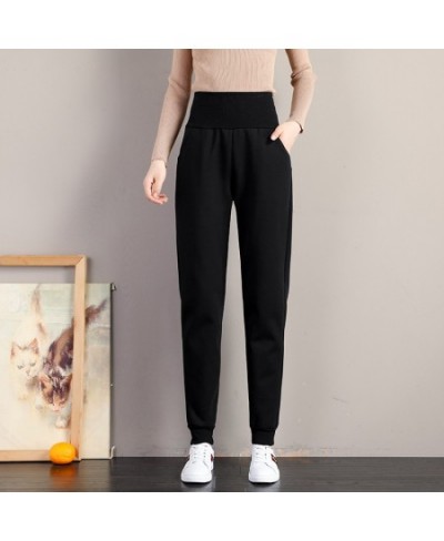 Harem Pants Women Korean Style Casual Loose Sweatpants Thick Warm Winter Velvet Female Trousers High Waist Cashmere Joggers $...