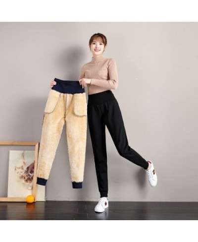 Harem Pants Women Korean Style Casual Loose Sweatpants Thick Warm Winter Velvet Female Trousers High Waist Cashmere Joggers $...