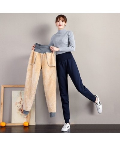 Harem Pants Women Korean Style Casual Loose Sweatpants Thick Warm Winter Velvet Female Trousers High Waist Cashmere Joggers $...