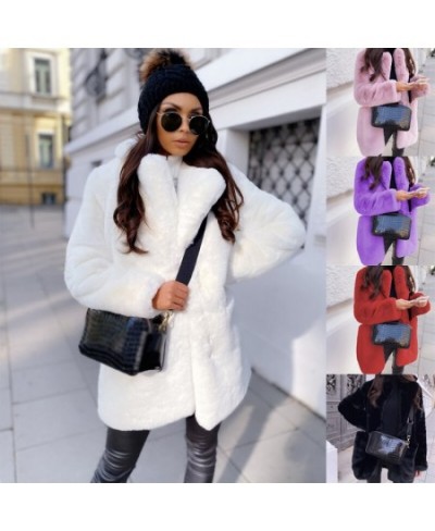 2022 Long Teddy Bear Jacket Coat Women Winter Solid Thick Warm Chunky Long Outerwear Ladies Overcoat Women Faux Fur Coats New...