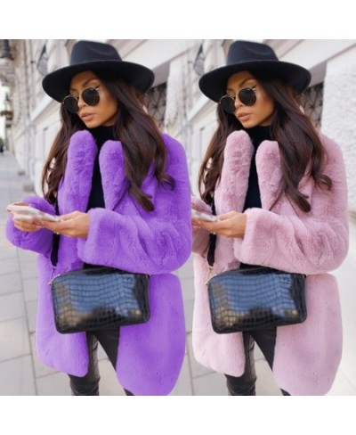 2022 Long Teddy Bear Jacket Coat Women Winter Solid Thick Warm Chunky Long Outerwear Ladies Overcoat Women Faux Fur Coats New...