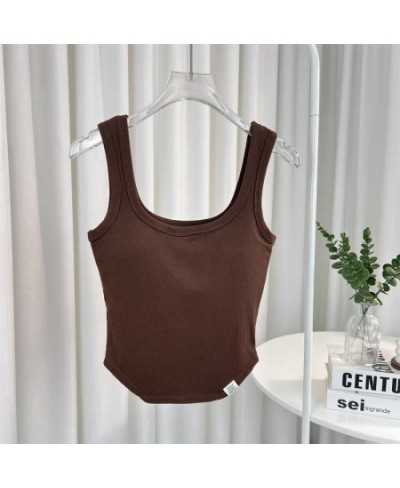 Female Crop Top Sexy Underwear Women Streetwear Beauty Back Tee Sexy Tank Tops Breathable Summer Fashion Padded Camisole $15....