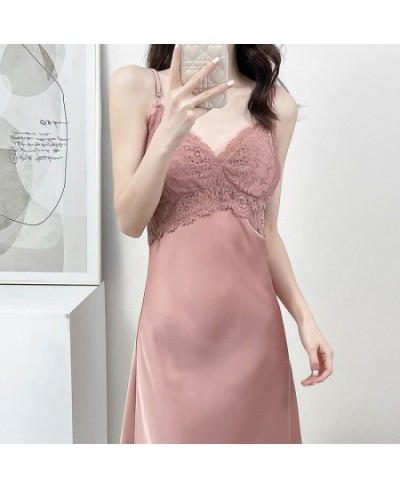 Sexy Lace Nightgown Summer Women Lace Hollow Out Nightdress New Sleepwear Rayon Bathrobe Home Dress Lounge Wear Clothing $28....