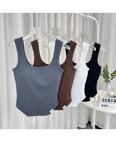 Female Crop Top Sexy Underwear Women Streetwear Beauty Back Tee Sexy Tank Tops Breathable Summer Fashion Padded Camisole $15....