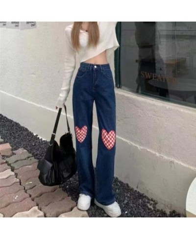 Blue Jeans Woman Vintage Clothes Straight Leg Jeans Women 2022 Y2k Women's Pants Denim Korean Fashion Female Clothing $37.32 ...