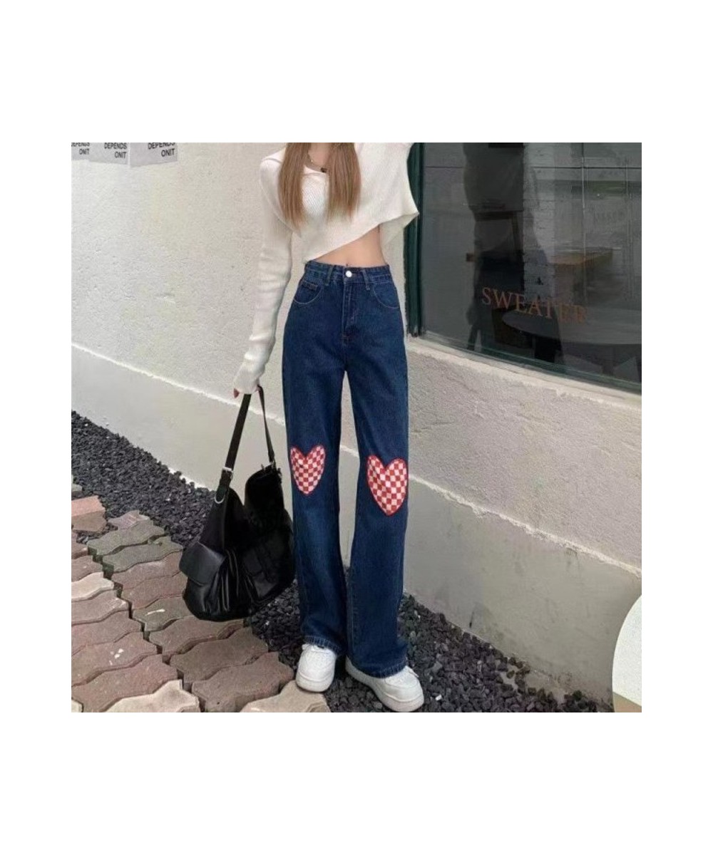 Blue Jeans Woman Vintage Clothes Straight Leg Jeans Women 2022 Y2k Women's Pants Denim Korean Fashion Female Clothing $37.32 ...