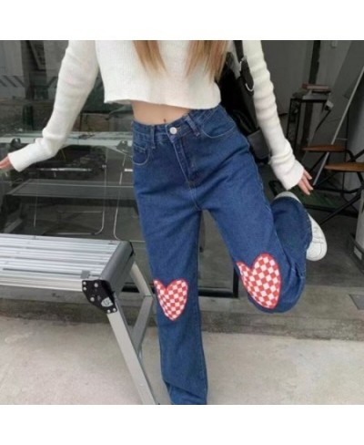 Blue Jeans Woman Vintage Clothes Straight Leg Jeans Women 2022 Y2k Women's Pants Denim Korean Fashion Female Clothing $37.32 ...