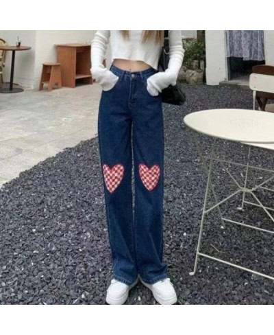 Blue Jeans Woman Vintage Clothes Straight Leg Jeans Women 2022 Y2k Women's Pants Denim Korean Fashion Female Clothing $37.32 ...